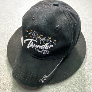 Thunder Over Louisville Black Baseball Cap Hat Fireworks‎ Logo Embroidered